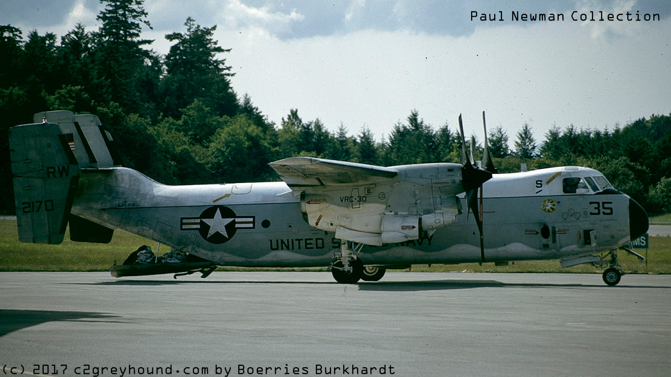 Grumman C-2A(R) Greyhound VRC-30 Providers BuNo 162170