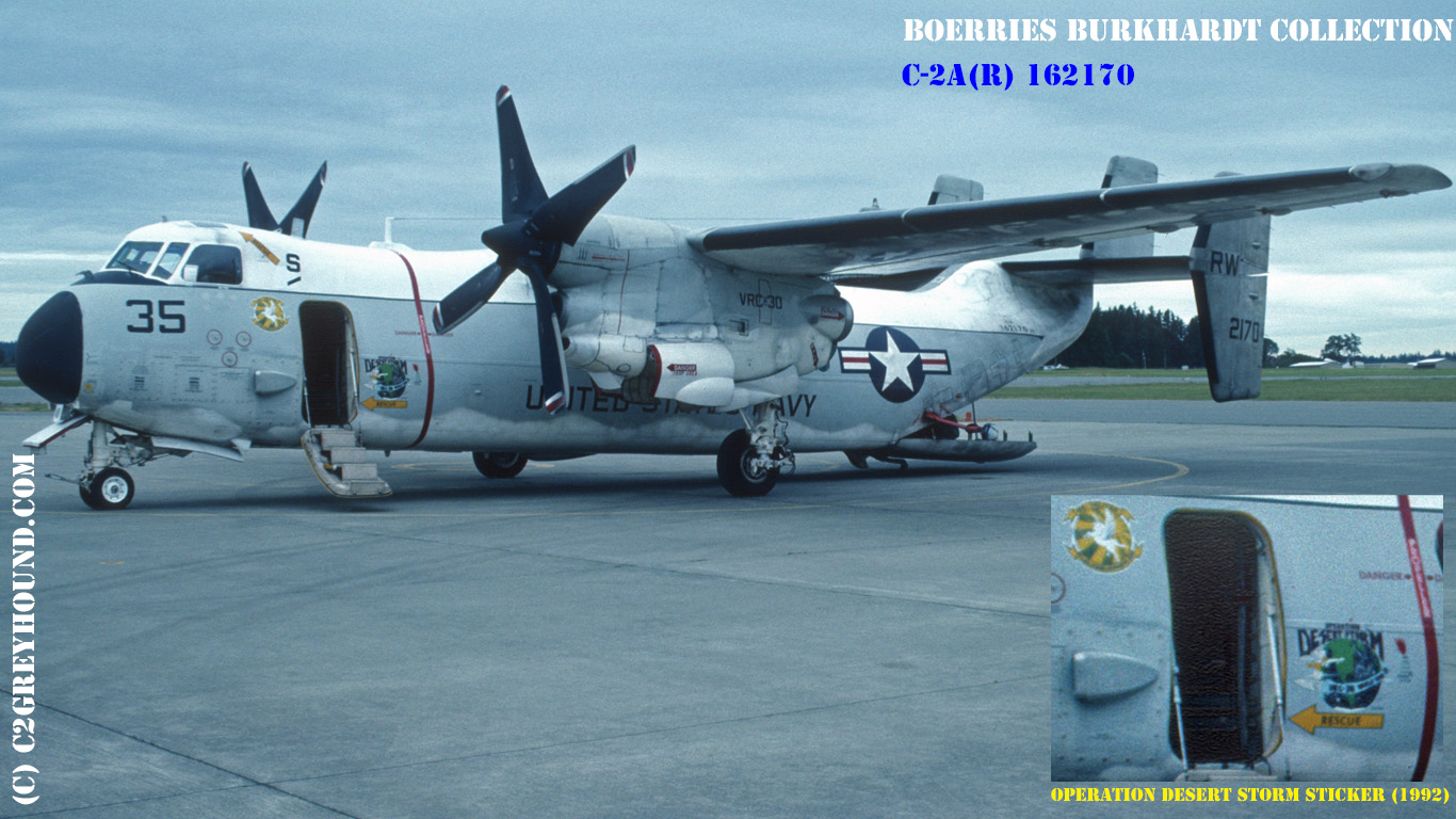 Grumman C-2A(R) Greyhound VRC-30 Providers BuNo 162170